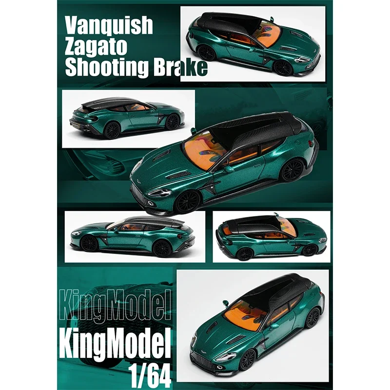 PreSale 1:64 KING Vanquish Zagato Shooting Brake Diecast Diorama Car Model Collection Toy