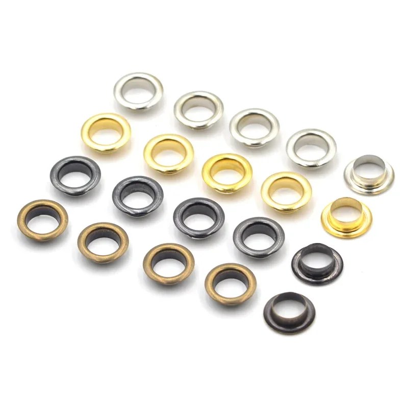 12 mm Pure Brass Material 4 Colors High Quality Grommet Eyelet With Washer Fit Leather DIY Craft Shoes Belt Cap in stock