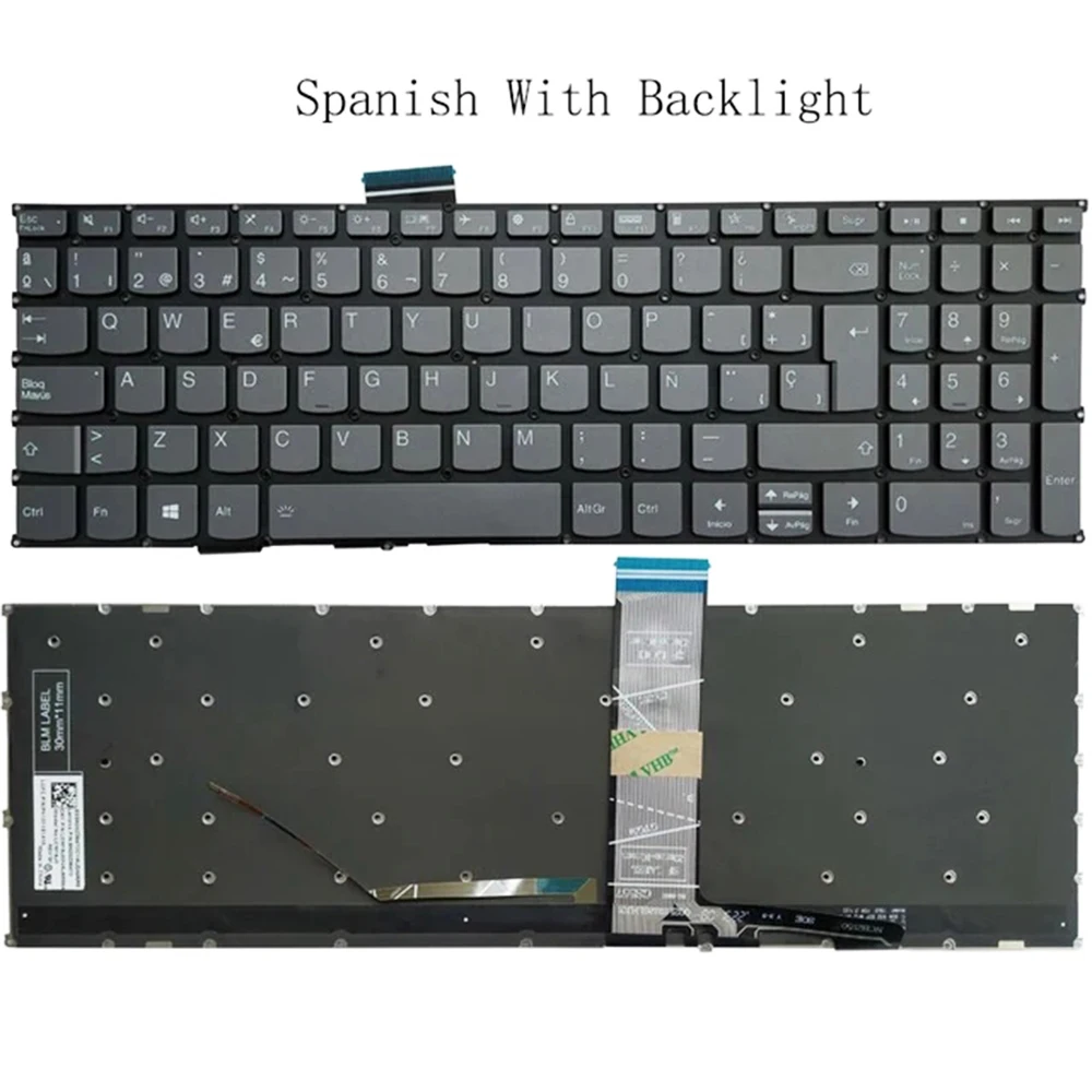 

Клавиатура для Lenovo Ideapad 3-15ITL6 3-15ADA6 3-15ALC6 5 15IIL05 15ARE05 15ITL05 с подсветкой русская/испанская/Латиноамериканская Раскладка