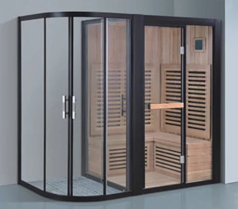 Chauffe-armoire infrarouge à vapeur sèche intérieure, douche turque, sauna extérieur moderne, luxe, 6 personnes, spa Seks