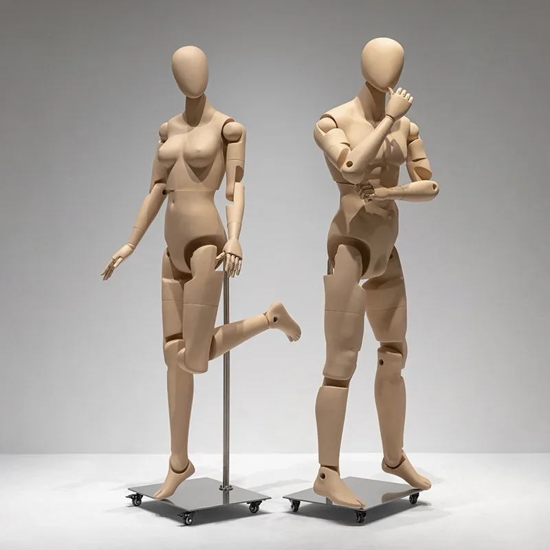 Sports model props men's table full body dummy running robot female movable joint model display stand
