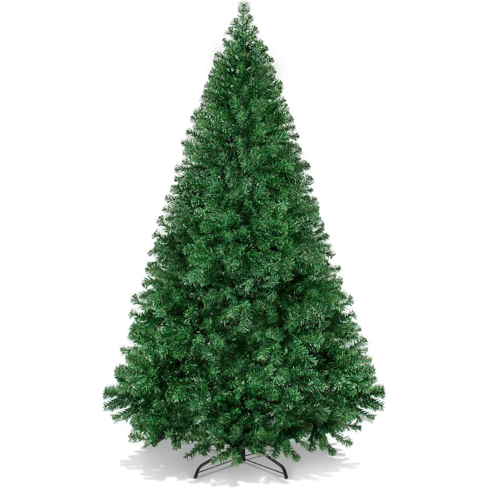 2024 Best Choice Products Artificial Christmas Tree, 6ft Premium Unlit Hinged Design, Dense Branches Realistic Holiday Décor