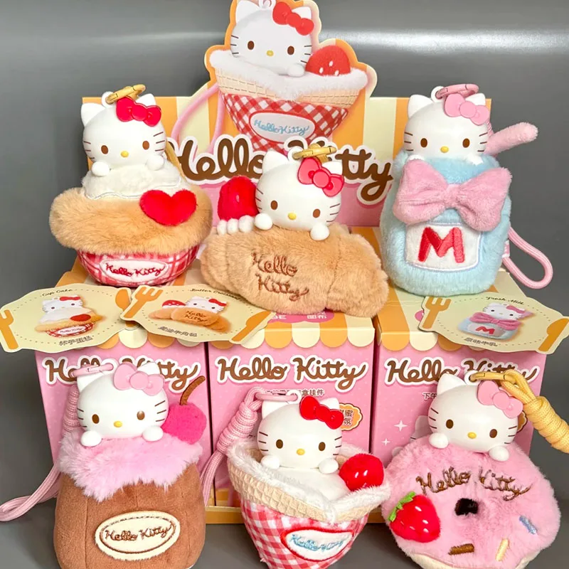 

Hello Kitty, ароматная глухая коробка для послеобеденного чая, милый кулон, украшение для рабочего стола, коллекционный модный подарок для девочек, игрушка