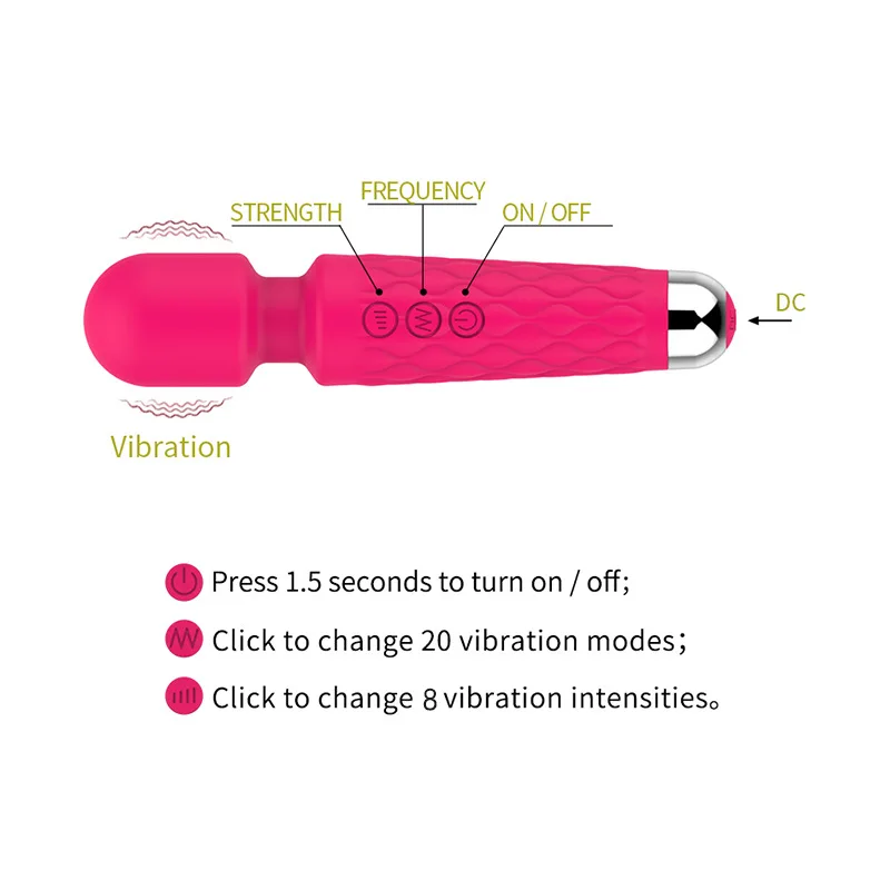 Vibratori di potenza in silicone medico per donne Cavaliere AV Stick Giocattoli del sesso femminile per coppie Lesbiche Adulti 18 Xxx Flirtare Orgasmo