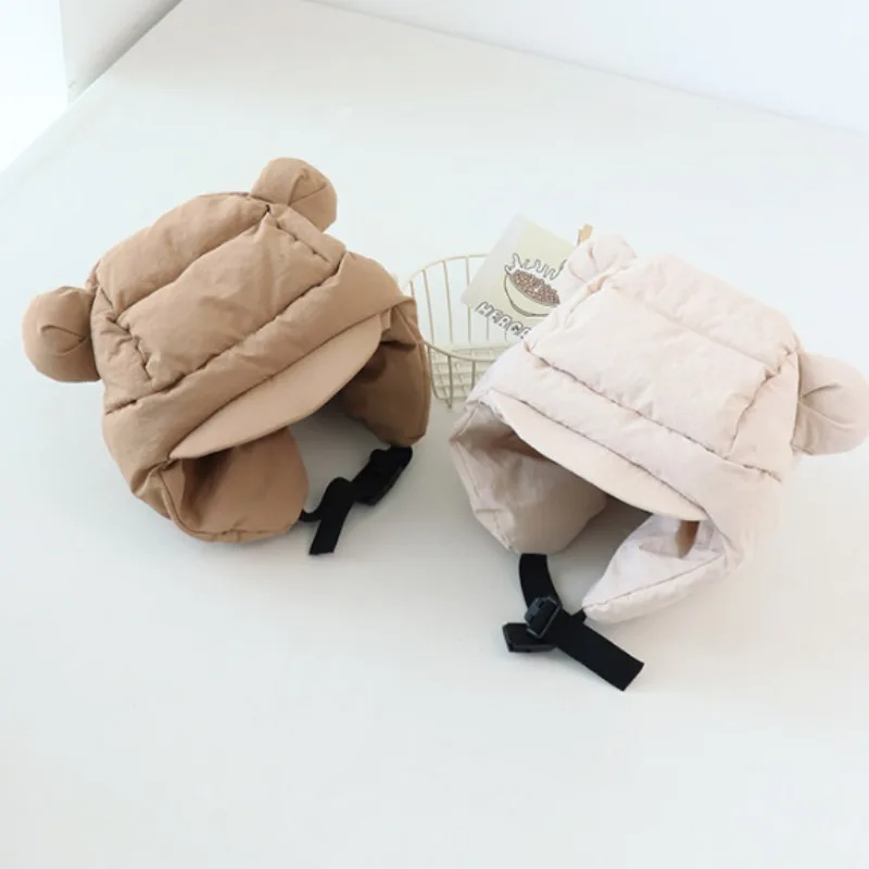 

Fashionable Down Cotton Warm Earlobe Waterproof and Windproof Ear Protection Hat for Outdoor Snow Women's Creativity