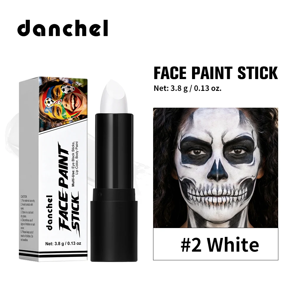 Black Cream-Blendable Face Body Paint Stick for Adults Children Eye Black Softball Football Baseball Sportsfor Halloween Makeup