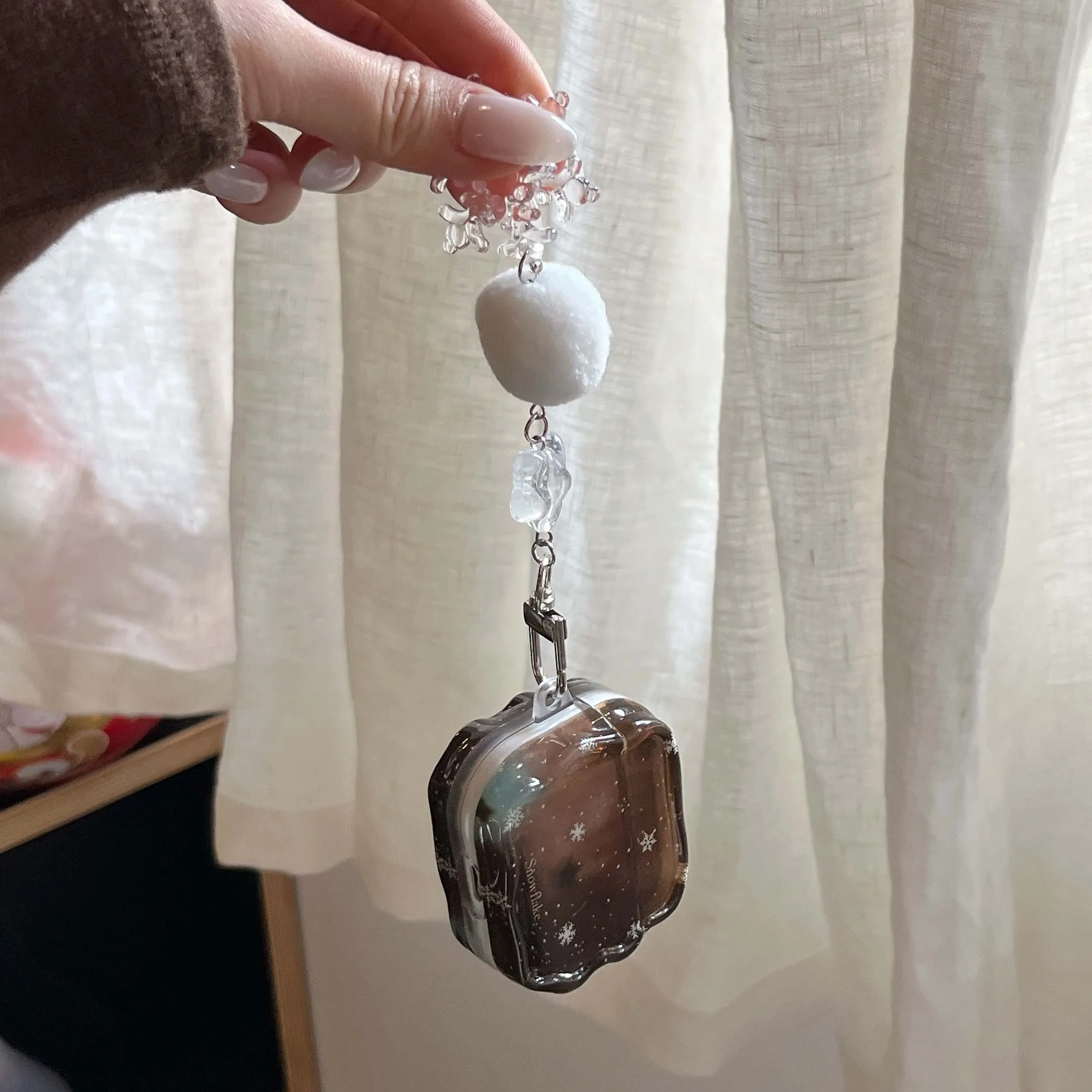 Buon Natale felice fiocco di neve imd custodia lucida per auricolari scatola di ricarica bluetooth wireless per apple airpods 3 pro 2nd 2 1 4 cover