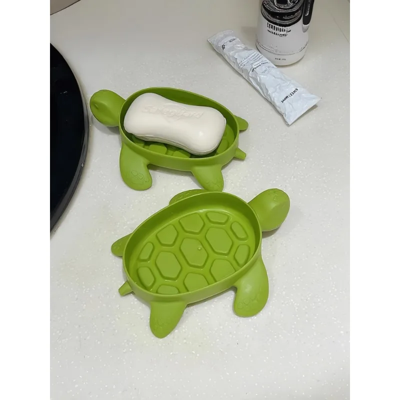 

New Cartoon Super Cute Portable Turtle Soap Box, Drain Toilet Sink Holder, Soap Box for Home Use
