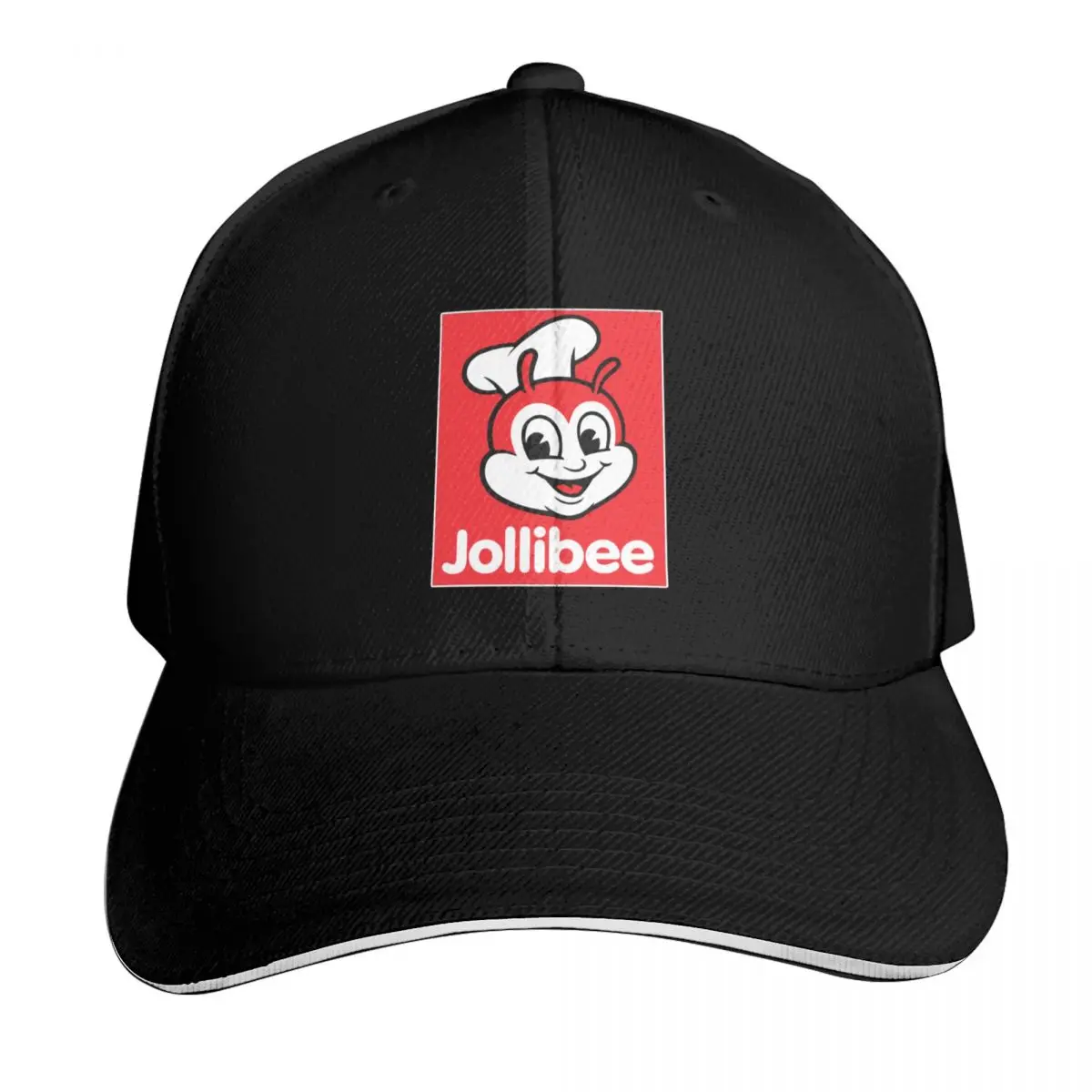 Jollibee Fast Food Baseball Cap Sun Protection UPF 50+ Breathable Mesh Back Adjustable Buckle Closure