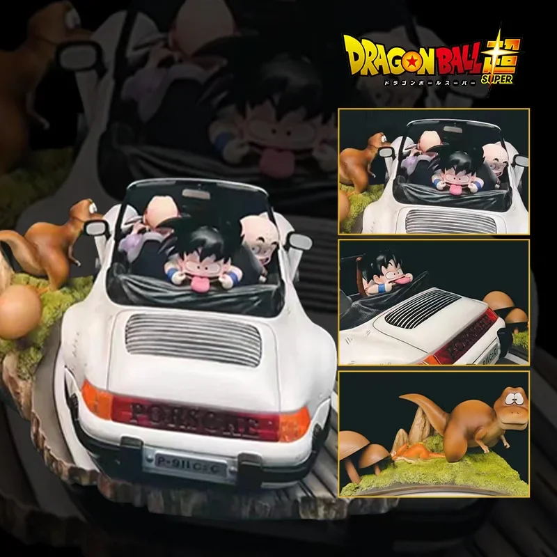 

17cm Anime Goku Dragon Ball Figures Master Roshi Son Goku Krillin Action Figures Drive Car Turtle School PVC Model Toys Gifts