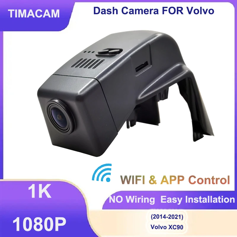 TIMACAM New Plug and Play HD 1080P Wifi Video Recorder Dash Cam for Volvo XC90 2014 2015 2016 2017 2018 2019 2020 2021 Car DVR