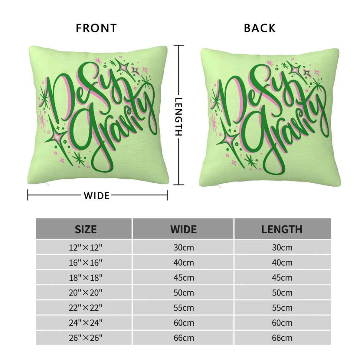Wicked Defying Gravity Square Pillowcase Polyester Linen Velvet Pattern Zip Decor Sofa Cushion Cover 45x45