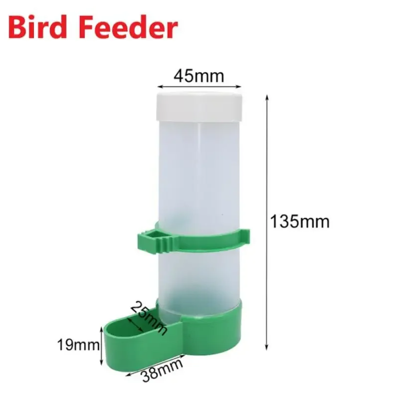 Alimentador De Pássaro De Plástico com Bebedor Automático, Alimentação De Alimentos e Água, Papagaio Beber Copo, Pet Bird Supplies, 1 Pc, 2 Pcs, 4Pcs