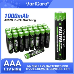 2-100PCS VariCore VC-AAA 1000mAh NiMH 1.2V Rechargeable Battery Suitable For Toys, Mice, Electronic Scales, Etc.