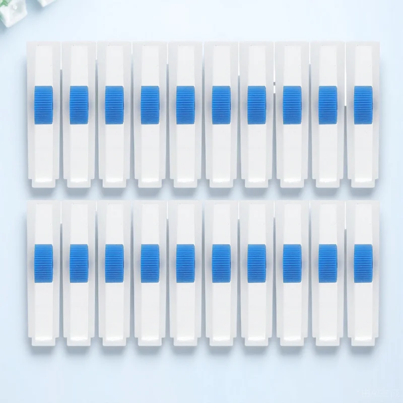 

20 pcs Soft Regulator Medical Roller Valve For Infusion Therapy Laboratory Use Tubing Adjuster Compact