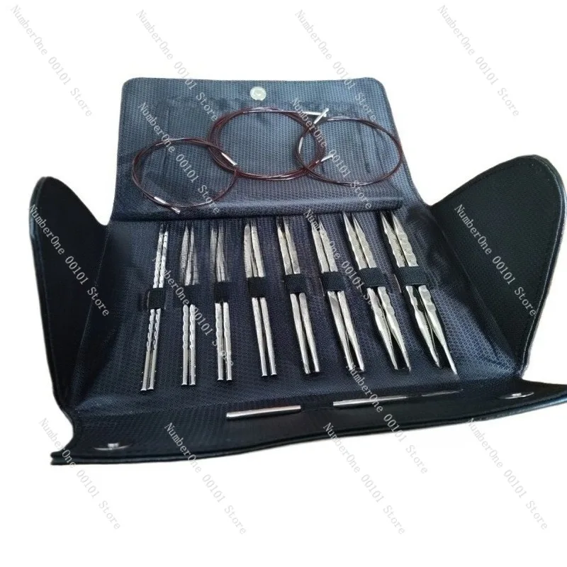 Detachable Knitting Needle Set Circular Needle Kit Sweater Weaving Tool Set Crochet Needle Kit