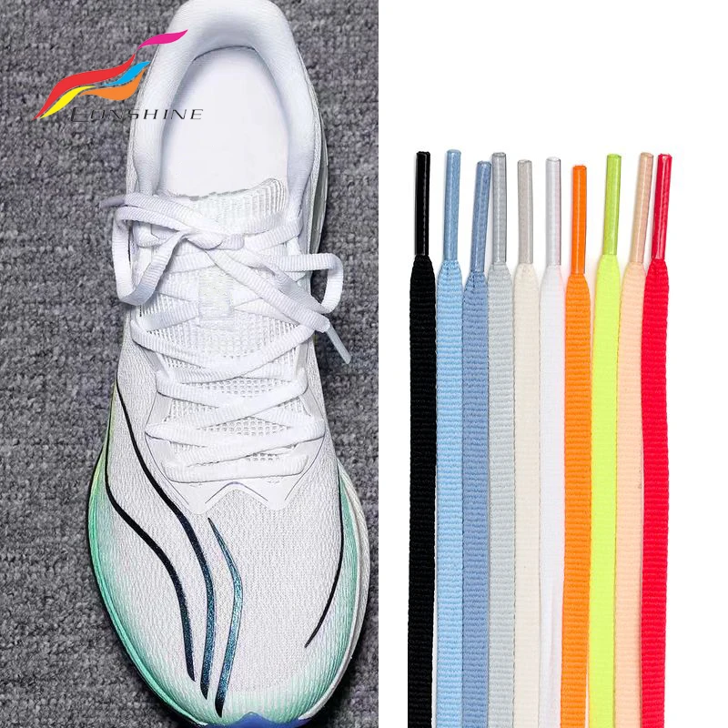 

6mm Width Flat Shoelaces for Sneakers Color Basketball Shoes Laces for Shoes White Black Shoelace 90/120/140CM Shoes Accessories