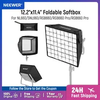 NEEWER Difusor Softbox plegable de 12,2 ""x 11,4"" con rejilla y bolsa para luz de vídeo LED NL660/SNL660/RGB660/RGB660 Pro/RGB660 PRO II