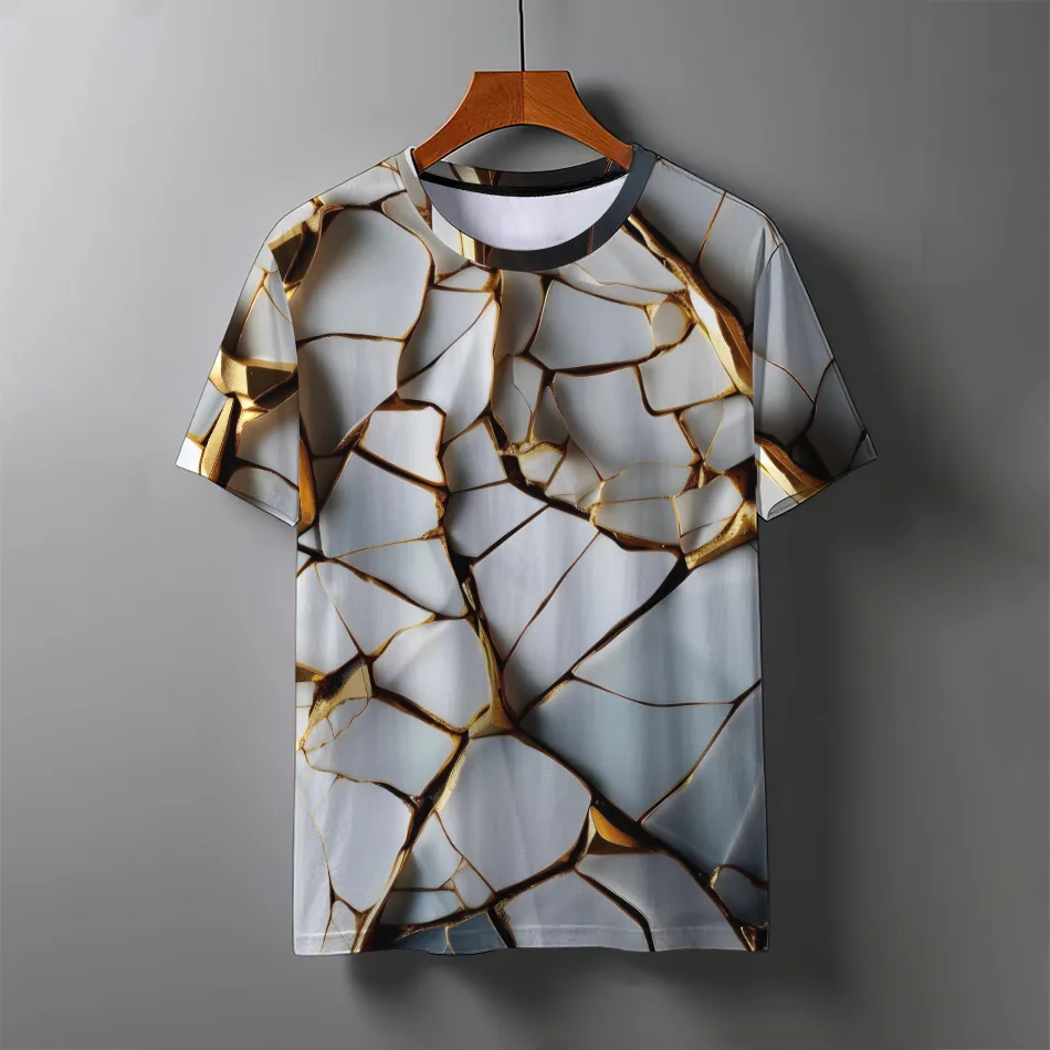 New Abstract Art Graphics Ink 3D Print T-Shirts Men's Women Short Sleeve T Shirt Oversized Tees Harajuku Y2k Tops Men Clothing