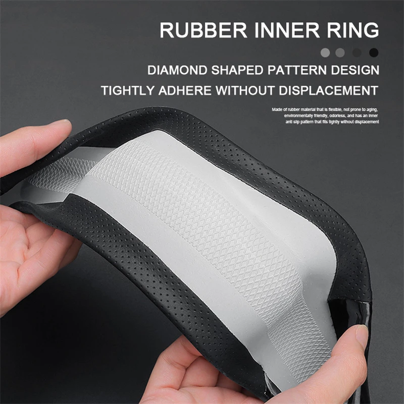 ألياف الكربون الجلود غطاء عجلة القيادة سيارة ل MG MG3 MG5 MG6 الكأس MG7 ZS HS GS 3SW ES5 RX5 RX8 ZS EHS EV TF GT ES5 واحد EZS #6