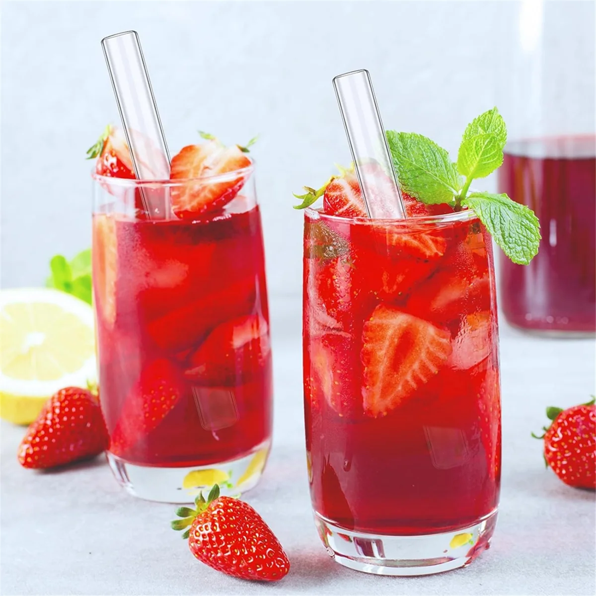 Gfc-6 Pcs 4 인치 투명 붕규산 유리 튜브 12mm OD 8mm ID 2mm 두꺼운 유리 부는 튜브 청소 브러시