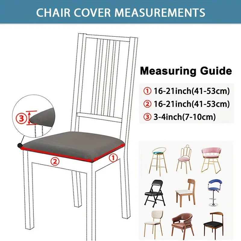 1pc Jacquard Elastic Cover for Chair Universal Size Chair Cover Elastic House Seat Lving Room Chairs Covers for Home Dining