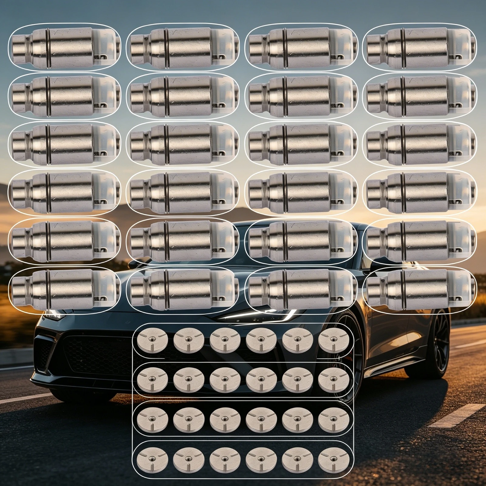 

valve lifters Hydraulic Lifters/24 For 1993-2010 Chrysler Charger Sebring Plymouth 3.5L 4.0L SOHC 24V LIF1145 valve parts