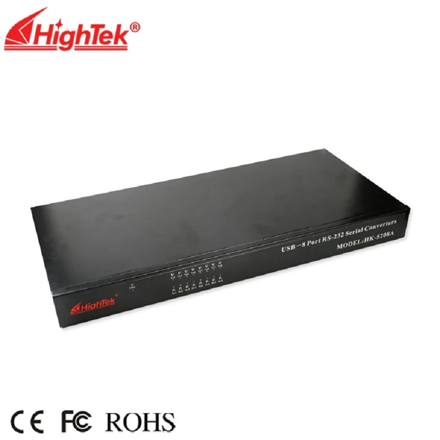 HighTek-Original Industrial Grade Product, USB to 8 Port, RS232 Converter with FTDI Chip, HK -5208A