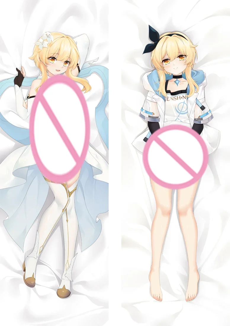 

60x180 см Genshin Impact Lumine Dakimakura наволочка обнимающая наволочка отаку спальня постельное белье наволочка