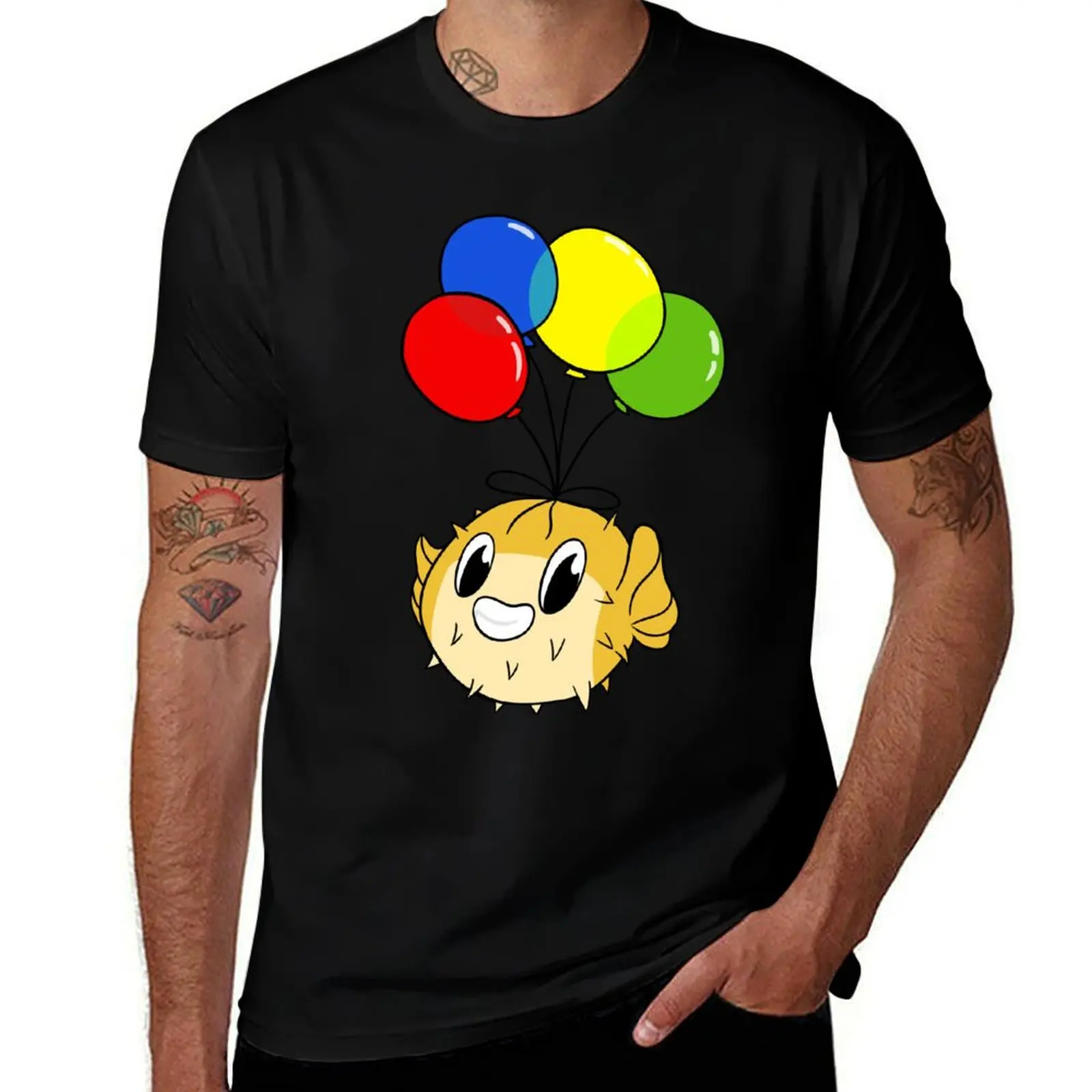 

Bloaty the Pufferfish T-Shirt basketball graphic tees graphic t shirts Anime t-shirt luxury designer Men's cotton t-shirt