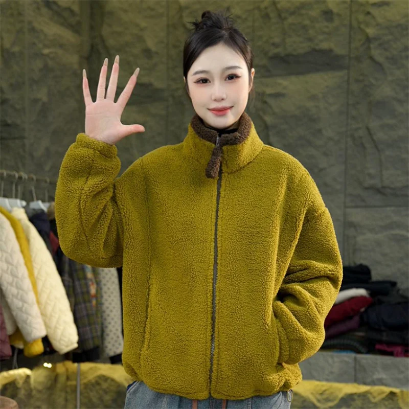 

Новая зимняя куртка с утеплителем из кашемира и хлопка, высококачественное пальто из кашемировой шерсти для женщин, утолщенное и сохраняющее тепло, с хлопковым наполнителем.