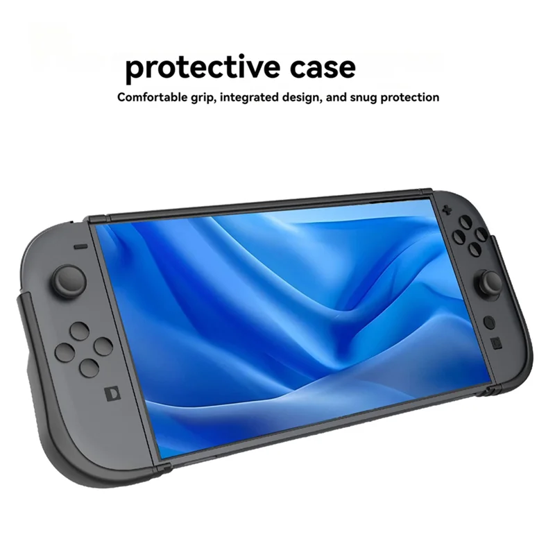 ABZW 2 Set Casing Pelindung TPU untuk Switch 2 Penutup Konsol Game Genggam dengan Dudukan Terintegrasi Lengan Kulit Tahan Lama