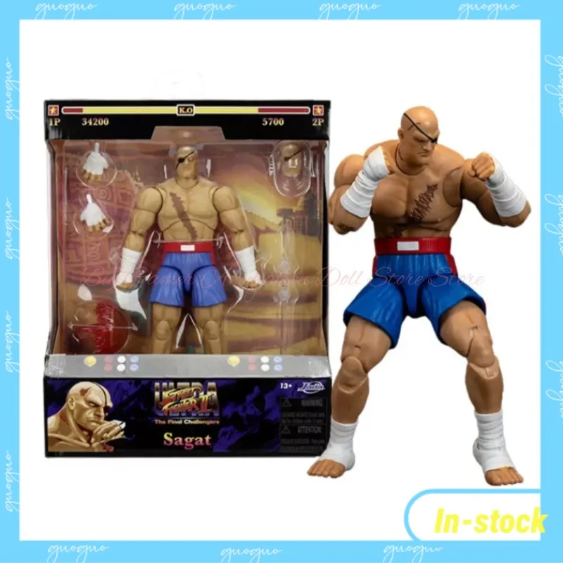 

【In-stock】Jada Toys Street Fighter Sagat 1/12 (6‑inch) Scale Action Figure