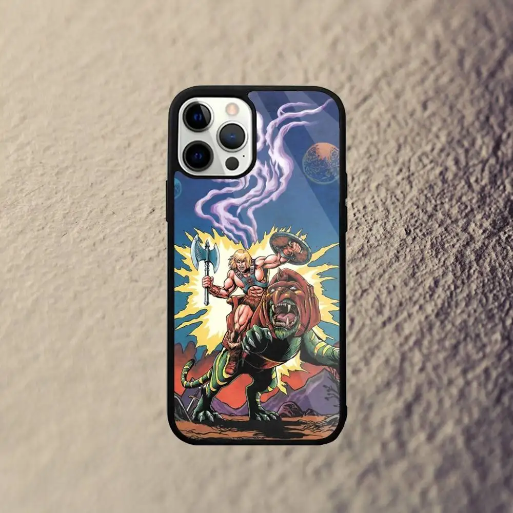 H-He Man Capa de telefone para iPhone 17,16,15,14,13,12,11,Pro,Max,Plus,Mini,SE4,E Carregamento sem fio magnético Magsafe