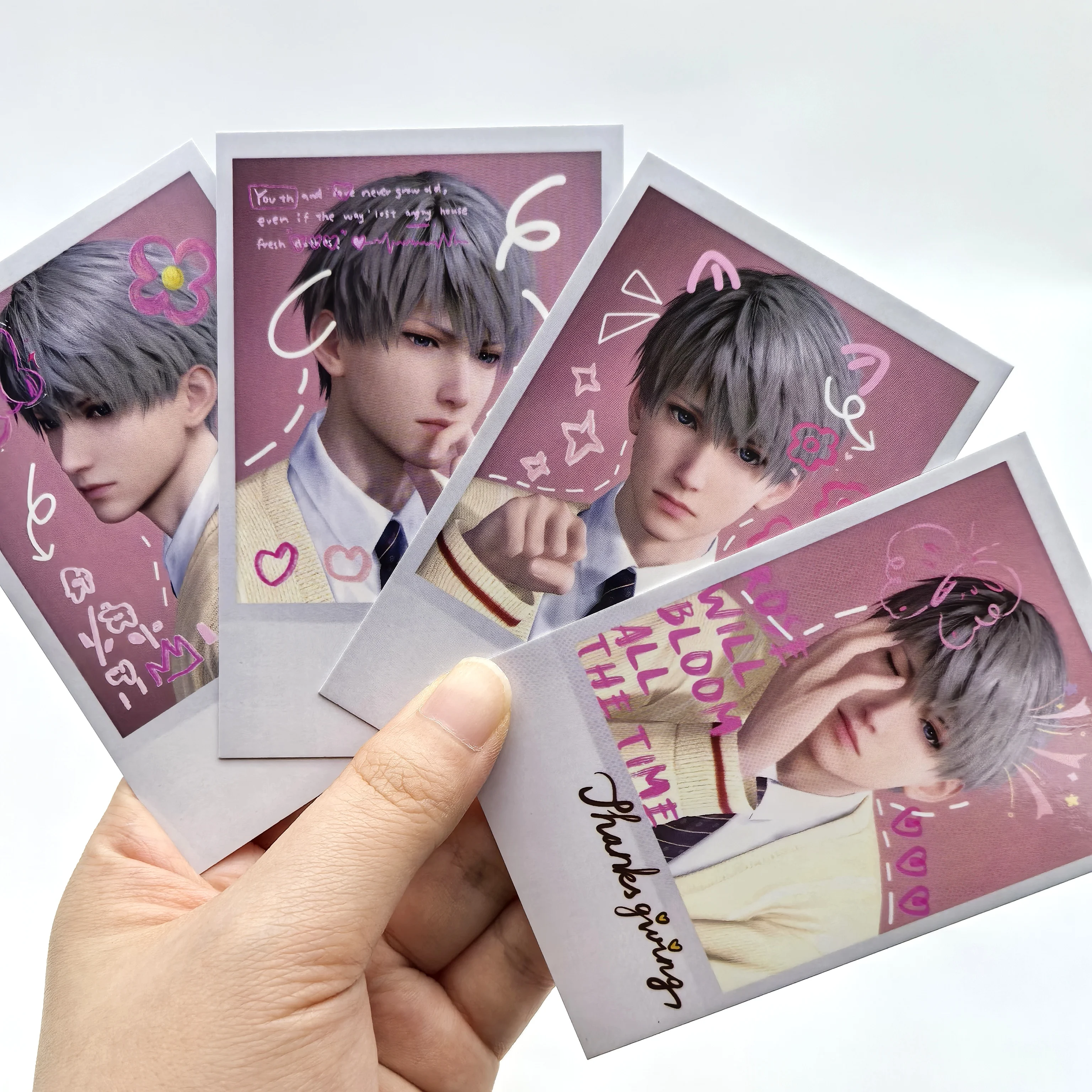 1Set New Game Love and Deepspace Xavier Game Collection Card Cute Postcard Bookmark A Christmas Gift for a Girl Decorative Card