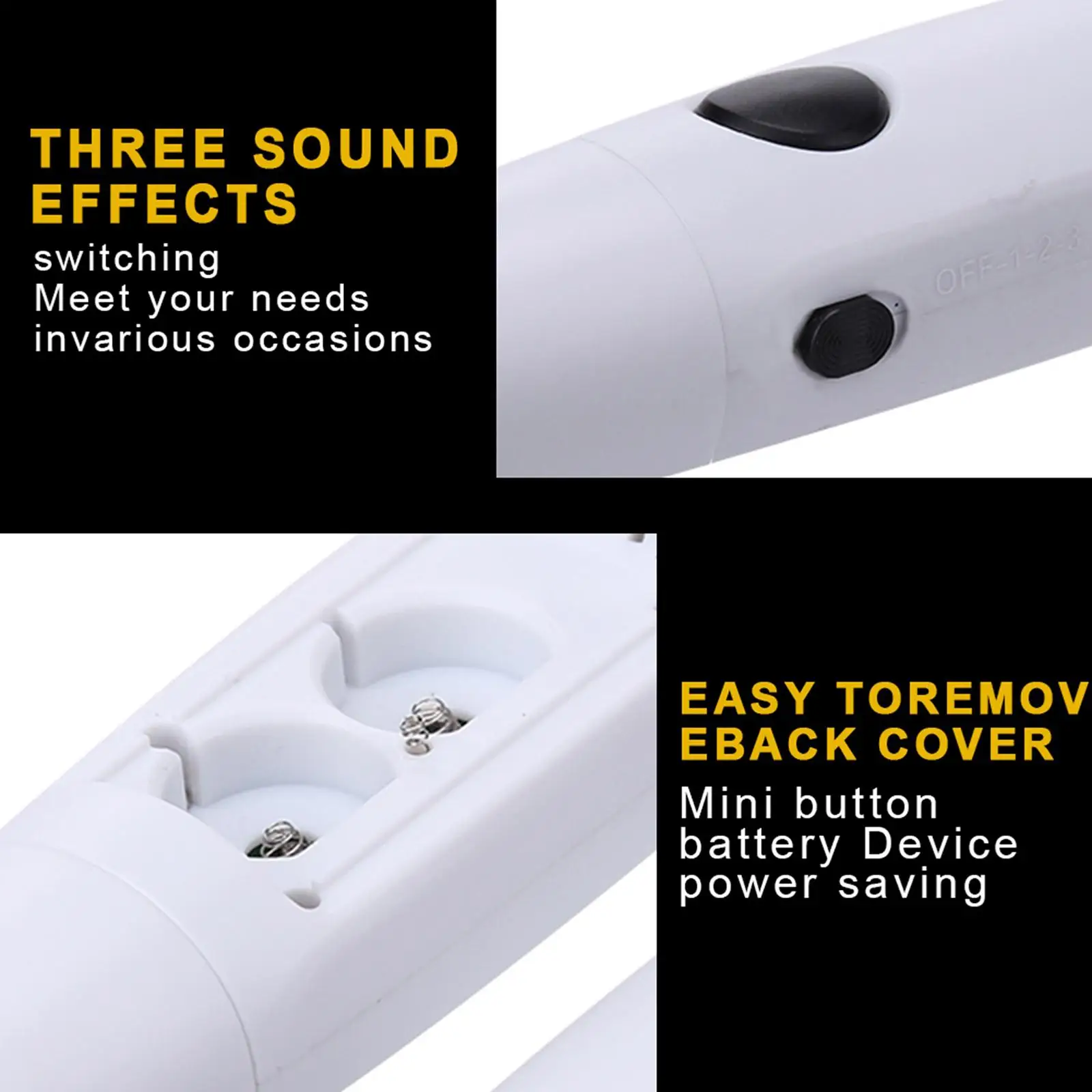 Apito eletrônico esportivo de 3 tons com cordão e bolsa de armazenamento