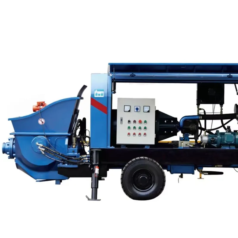 Customized Large Capacity Diesel Concrete Pump Trailer Pump For Commercial Complex Construction Projects