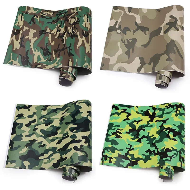 

50 см камуфляжная виниловая наклейка для автомобиля из ПВХ, пленка, цифровая лесная армейская военная зеленая камуфляжная наклейка в пустыне для авто мотоцикла