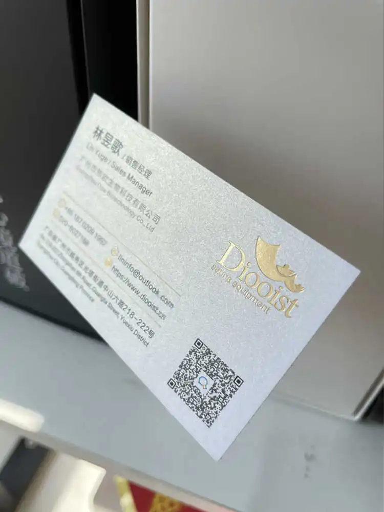 200 Gold Foil Business Cards/Thank You Cards, Premium Texture; Business Card Production, High-end Business Card Customization,