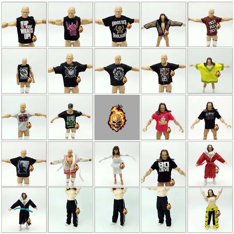 Wrestler Clothing Doll Accessories Coat Robe Cloak Vest Action Figure Collection Joints Movable Dolls Toy Accessories