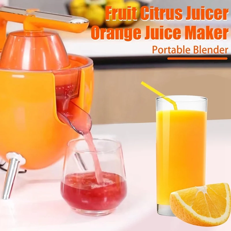 Electric Orange Juicer Squeezer Portable Lemon Squeezer Machine For Oranges Grapefruits Slag Juice Separator EU Plug