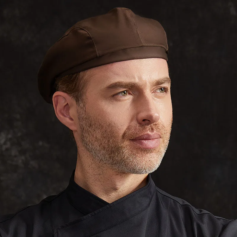 High Quality Chef Kitchen Workwear Hats Chili Knife Fork Prints  Hotel Restaurant Catering Hats Cooking  Bakery Waiter Berets