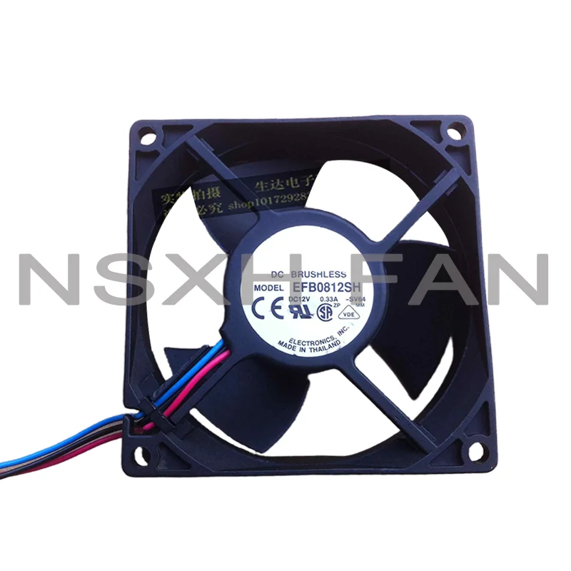 

8CM Fan 8025 12V 0.33A High Air Volume Chassis Power Cooling EFB0812SH