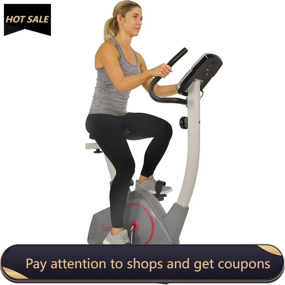 Elite Interactive Performance Series Stationary Exercise Upright Bike with Optional Exclusive App Enhanced Connectivity