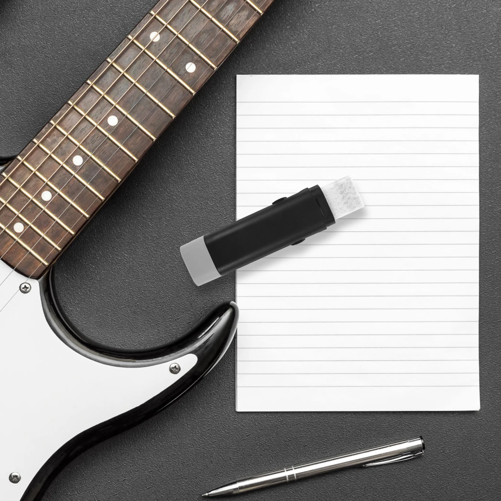 

Erasers Guitar String Guard Pen (black) Maintenance Suite Rust Fretboard Conditioner Removal for