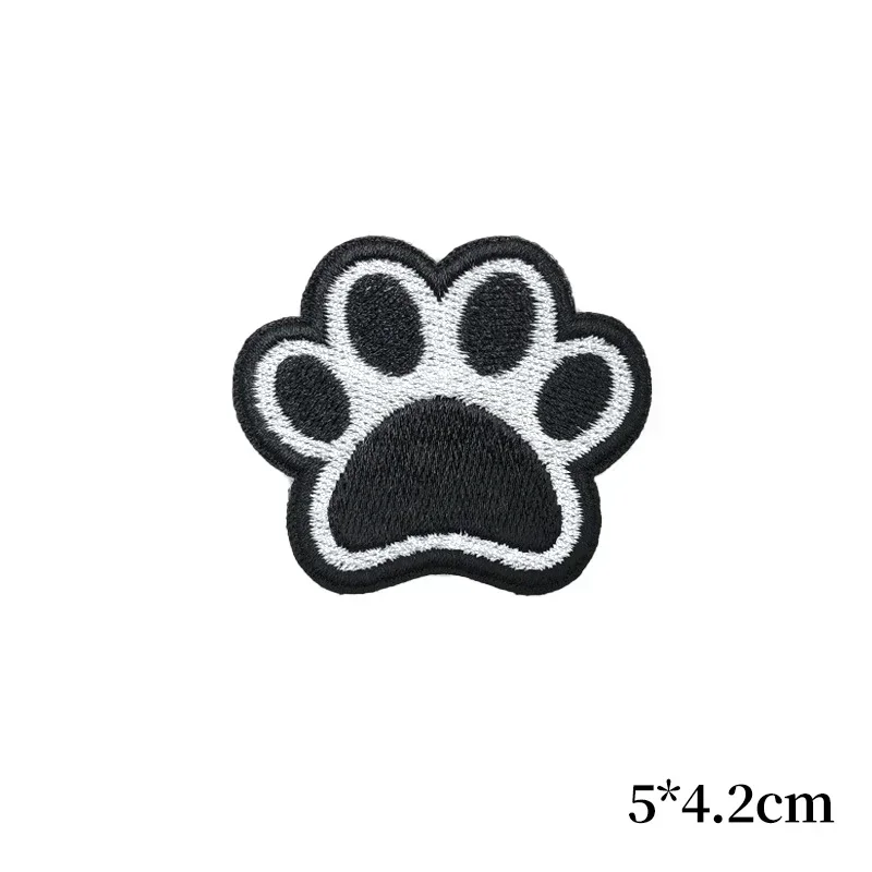 Cute Cartoon Puppy Embroidery Patch Pet Animal Pattern Backpack Morale Armband Decoration Iron on Patches for Clothing Appliques