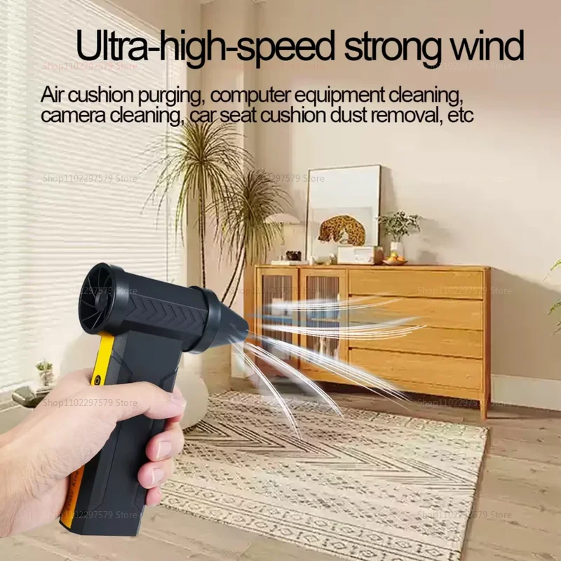 Ventilador turbojet 60 m/s ventilador de ar de alta potência 10000mah ventilador de duto portátil mini turbo jet ventilador 160000rpm ventilação do motor sem escova
