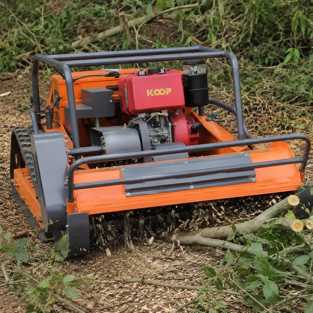 60 °   Steilhang-Raupenmäher ZNW-1000Y 1000mm 450kg Allterrain Ferngesteuerter Rasenmäher CE