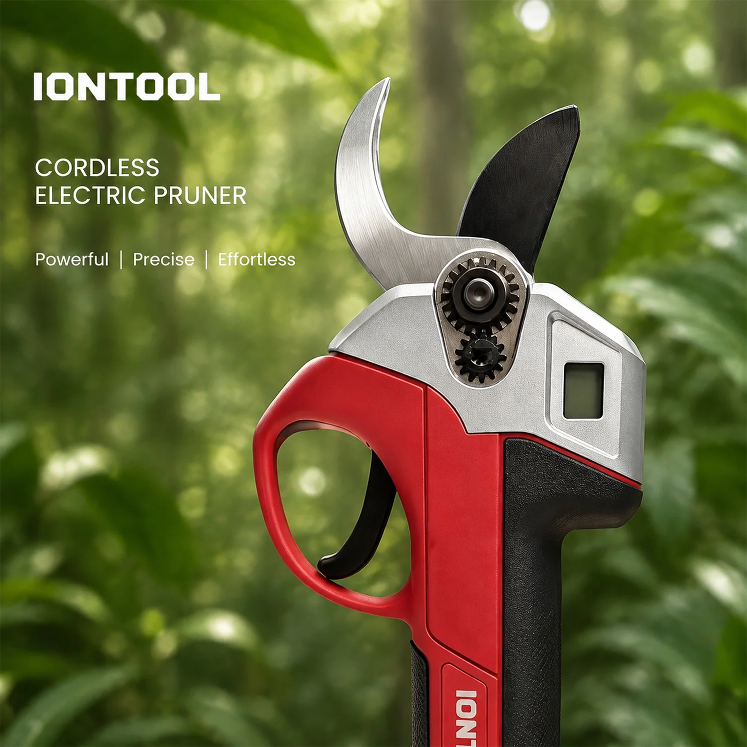 IONTOOL Handheld Cordless Red Shears 3.0CM Cut Width For Garden Branch Lopping and Hedge Maintenance