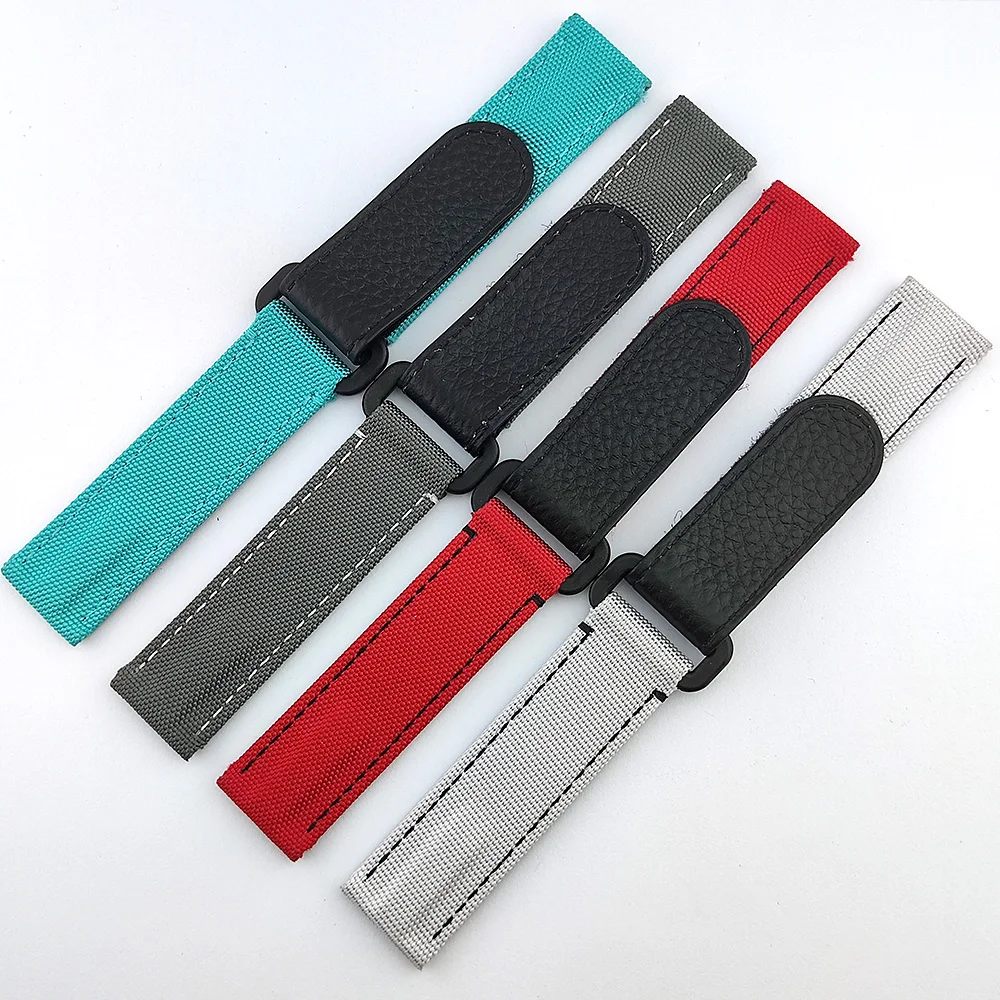 20mm Wide Watch Strap Nylon Velcro Matching Carbon Fiber Case 4130 VK63 Watch Case Strap Can Be Paired with Men's Watch Cases